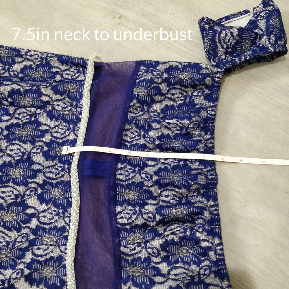 Prom dress custom royal blue lace JANE.X Bethany - Picture 10 of 16